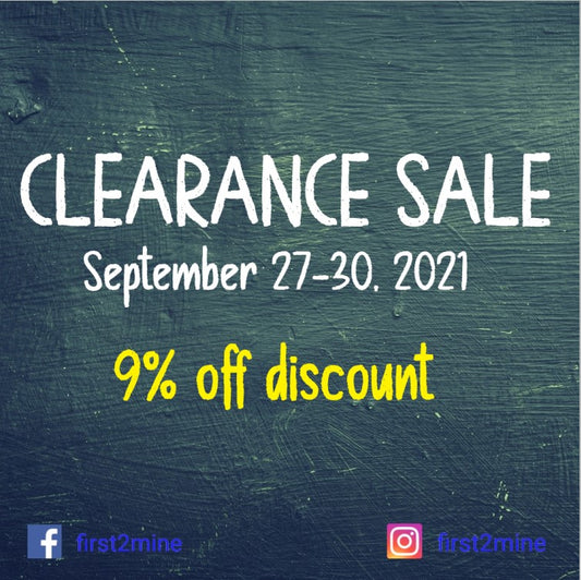 SEPTEMBER CLEARANCE SALE